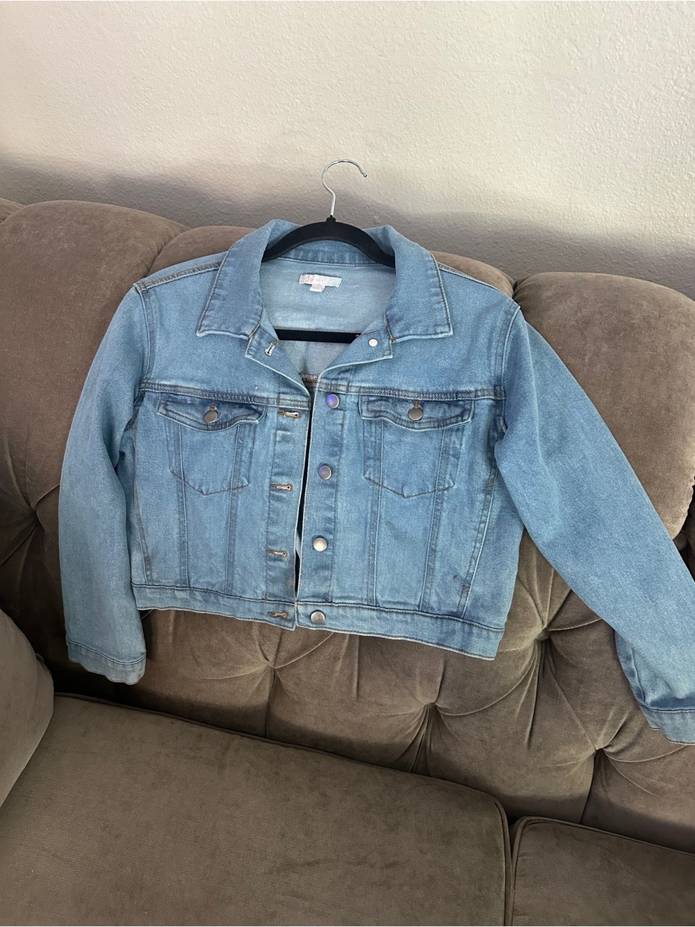 light-wash GB Girls denim jacket SZ L